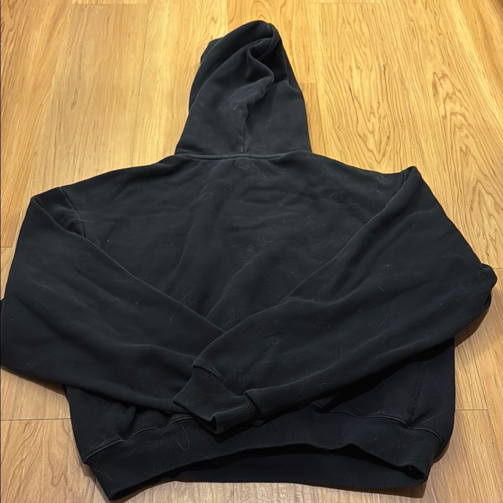 SET of Skims Cotton Fleece Classic Hoodie and Sweats Onyx - Picture 9 of 13
